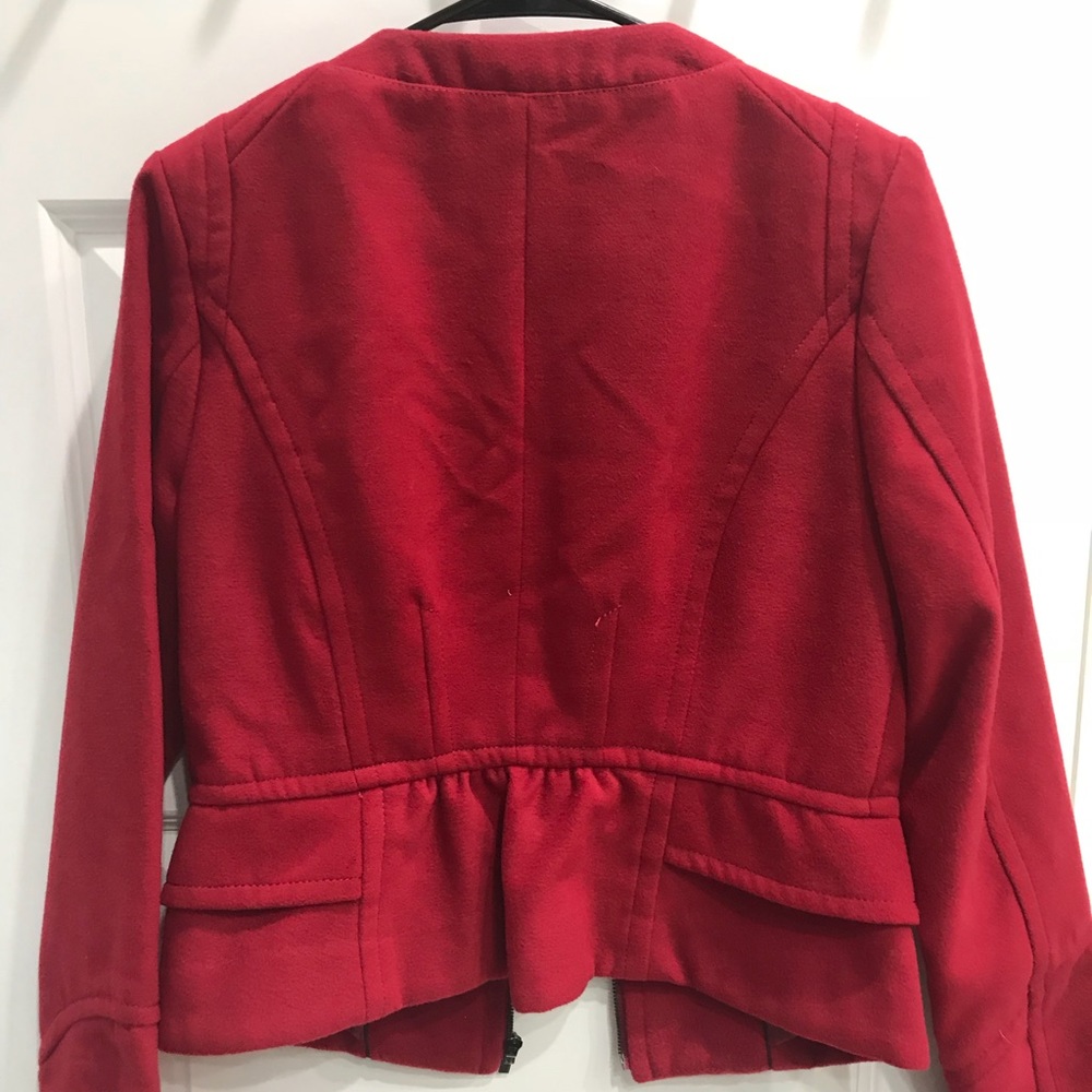 Red Peplum Express Jacket 🧥 - Picture 3 of 3